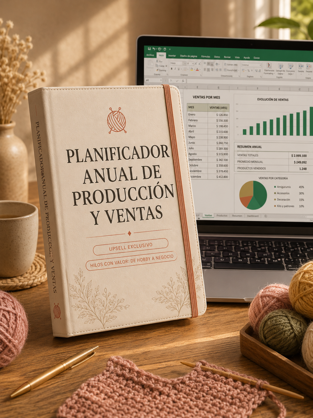 PLANIFICADOR PARA VENTAS Y PRODUCCIÓN (PDF + EXCEL)